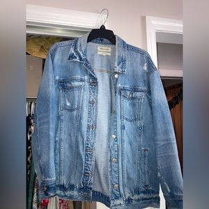 Madewell Distressed, Oversized Denim Jacket